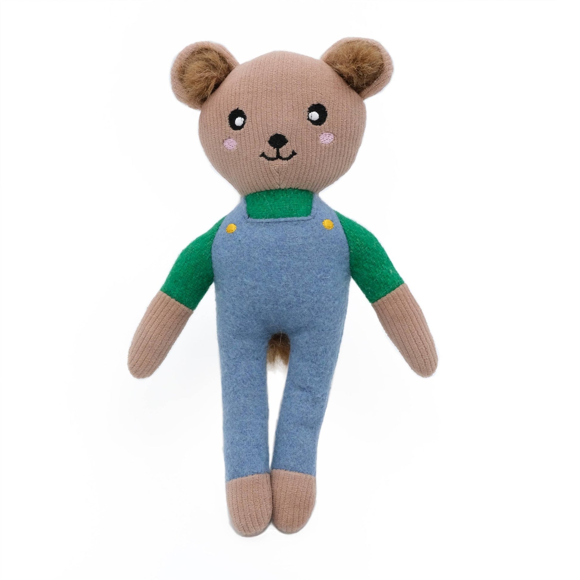 ZippyPaws - EcoZippy Felt Friends - Benjamin the Bear - Happy Hounds Pet Supply