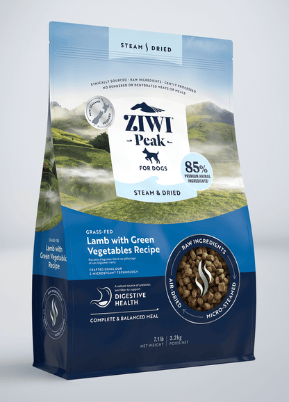 Ziwi Peak Steam & Dried Dog Food (Grain Free) - Happy Hounds Pet Supply