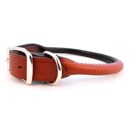 Auburn Leathercrafters Rolled Leather Collars Tan