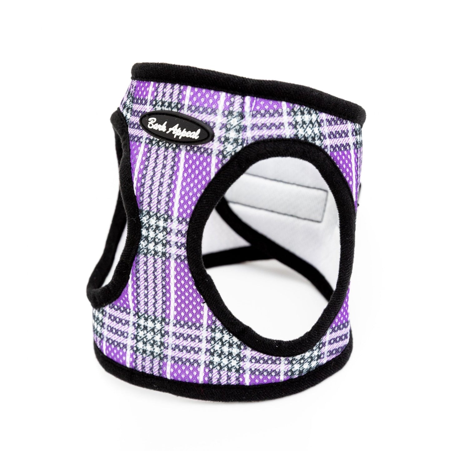 Bark Appeal Mesh Step-In Harness Lavender Plaid