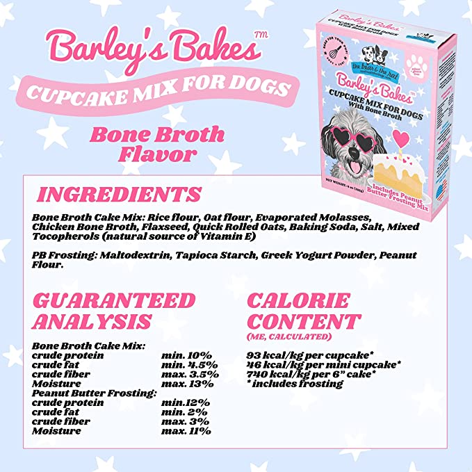 Barley's Bakes Cupcake Mix for Dogs Default Title