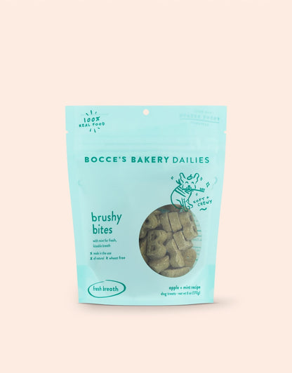 Bocce's - Soft & Chewy Treats 6oz Brushy Bites