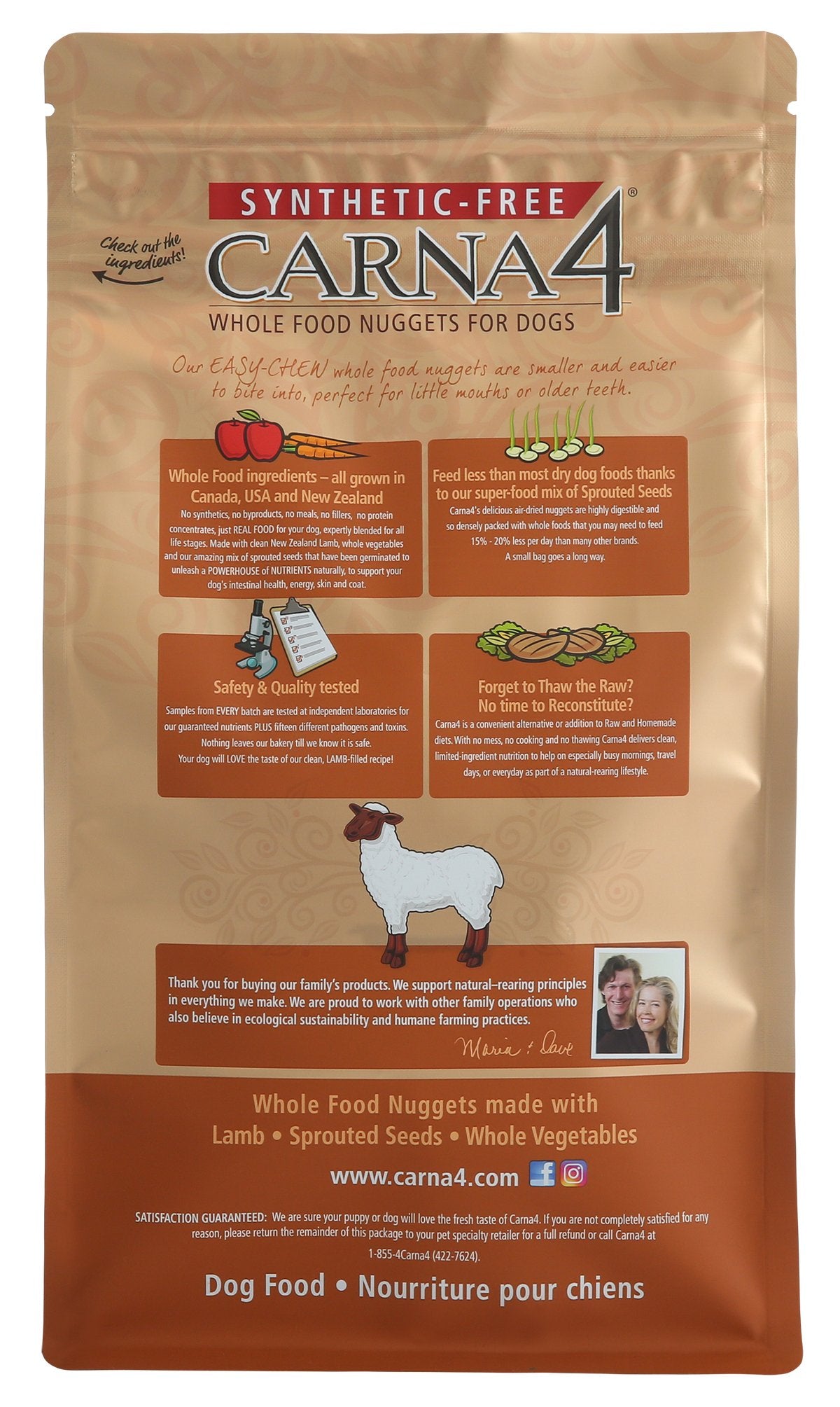 Carna4 Easy-Chewy Lamb Recipe - Happy Hounds Pet Supply