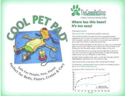 Green Pet Shop Cool Pet Pad