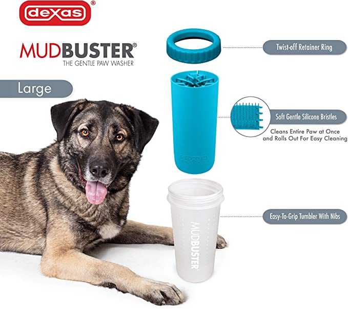 Dexas MudBuster Paw Washer Large (Blue)