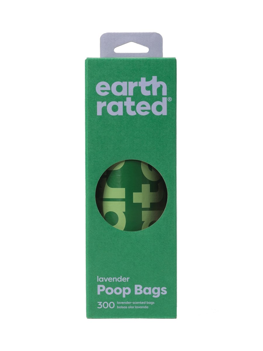 Earth Rated Poop Bags and Dispensers 300 bags (1 roll) Unscented