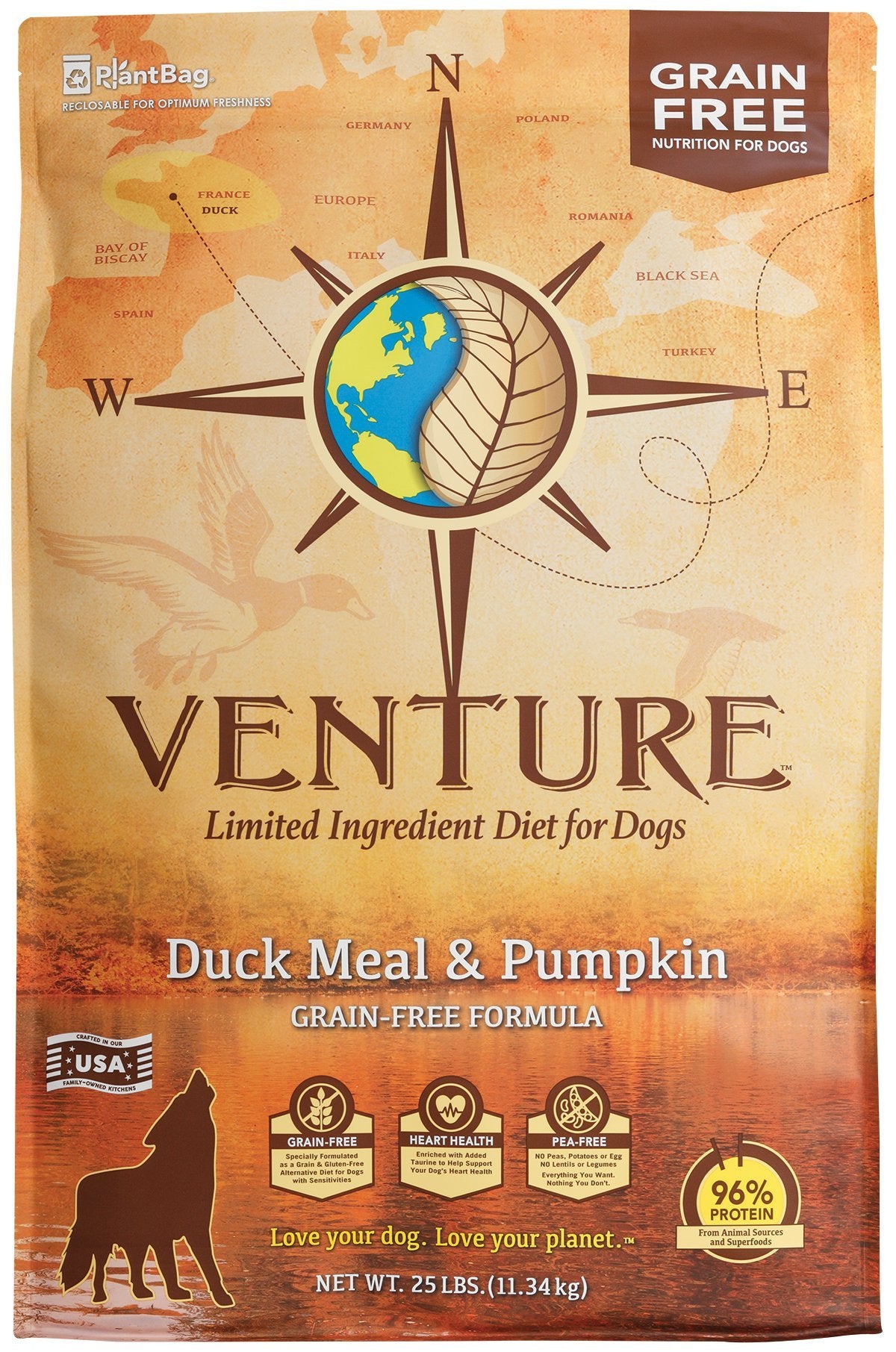 Earthborn Holistic Venture Dry Dog Food Duck & Pumpkin
