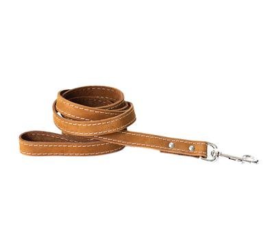 Euro Dog Leather Leashes Bark Brown Traditional Leather