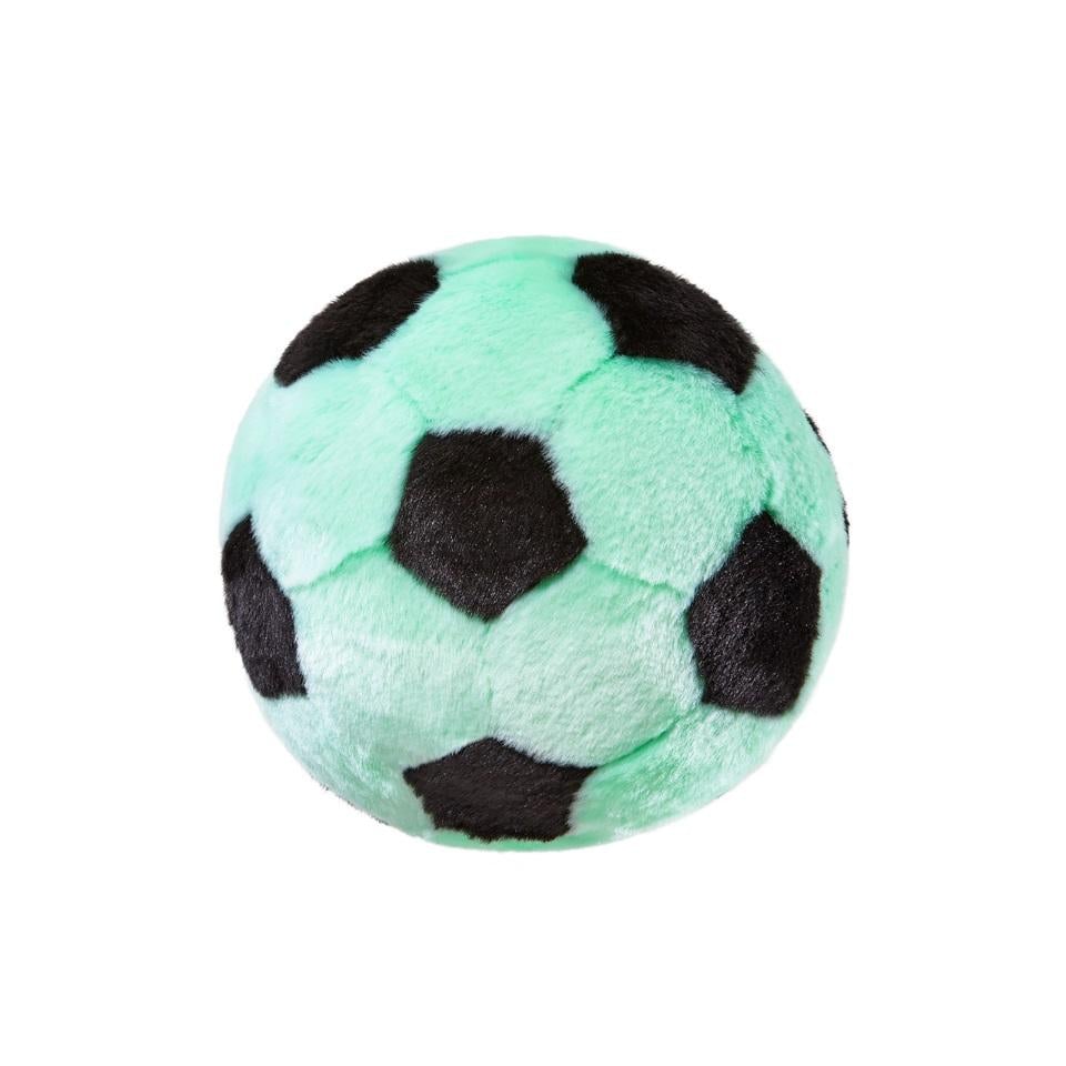 Fluff & Tuff Squeakerless Plush Toys Soccer Ball 7"