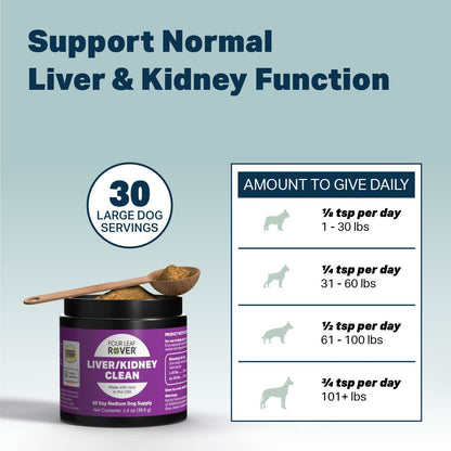 Four Leaf Rover Liver/Kidney Cleanse - Happy Hounds Pet Supply