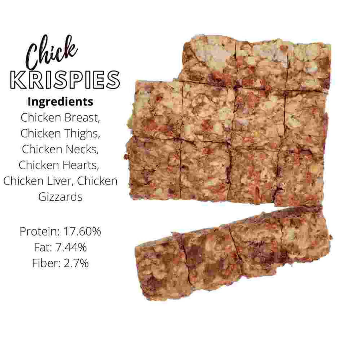Freeze Dried Chicken Krispies (by ounce)