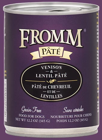 Fromm Pate Canned Dog Food Venison and Lentil