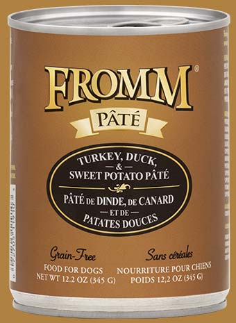 Fromm Pate Canned Dog Food Turkey, Duck & Sweet Potato