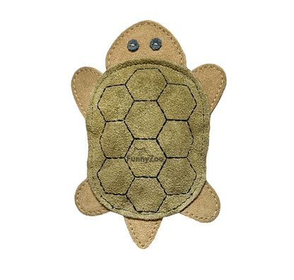 Funny Zoo - Natural toy for dogs SUEDE TURTLE - Happy Hounds Pet Supply