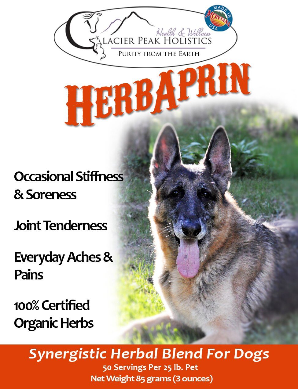 Glacier Peak Holistics Herbaprin for dogs