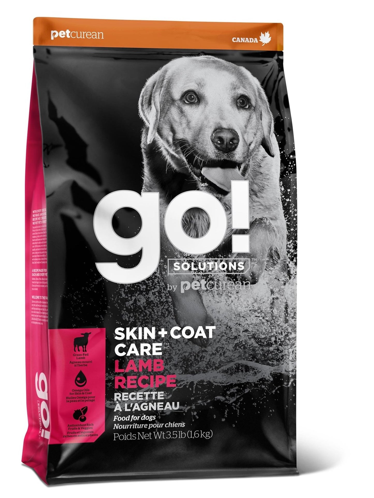 Go! Skin + Coat Care Dog Food 25lb Lamb