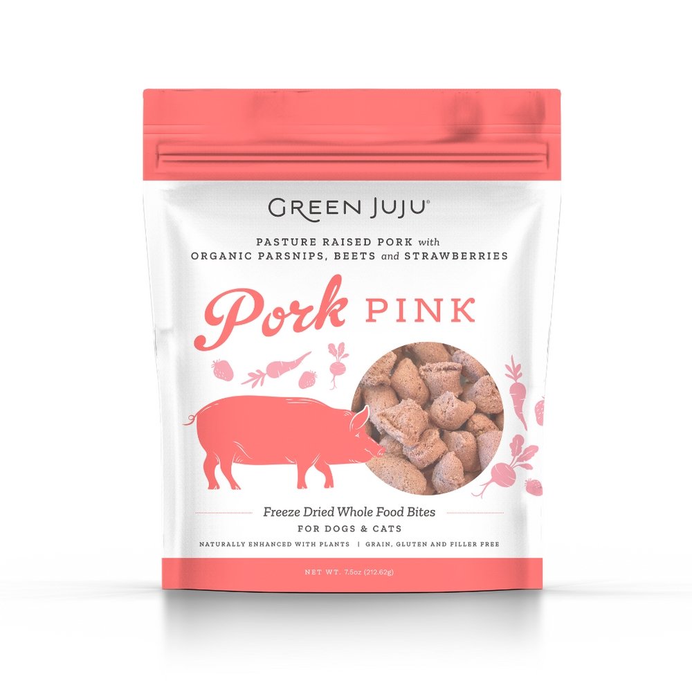Green Juju Freeze Dried Treats Pork Pink 7.5oz