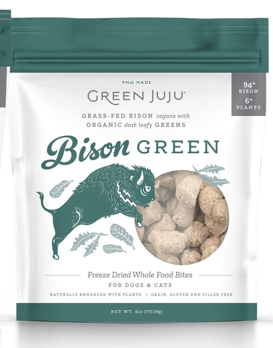 Green Juju Freeze Dried Treats BisonGreen 6oz