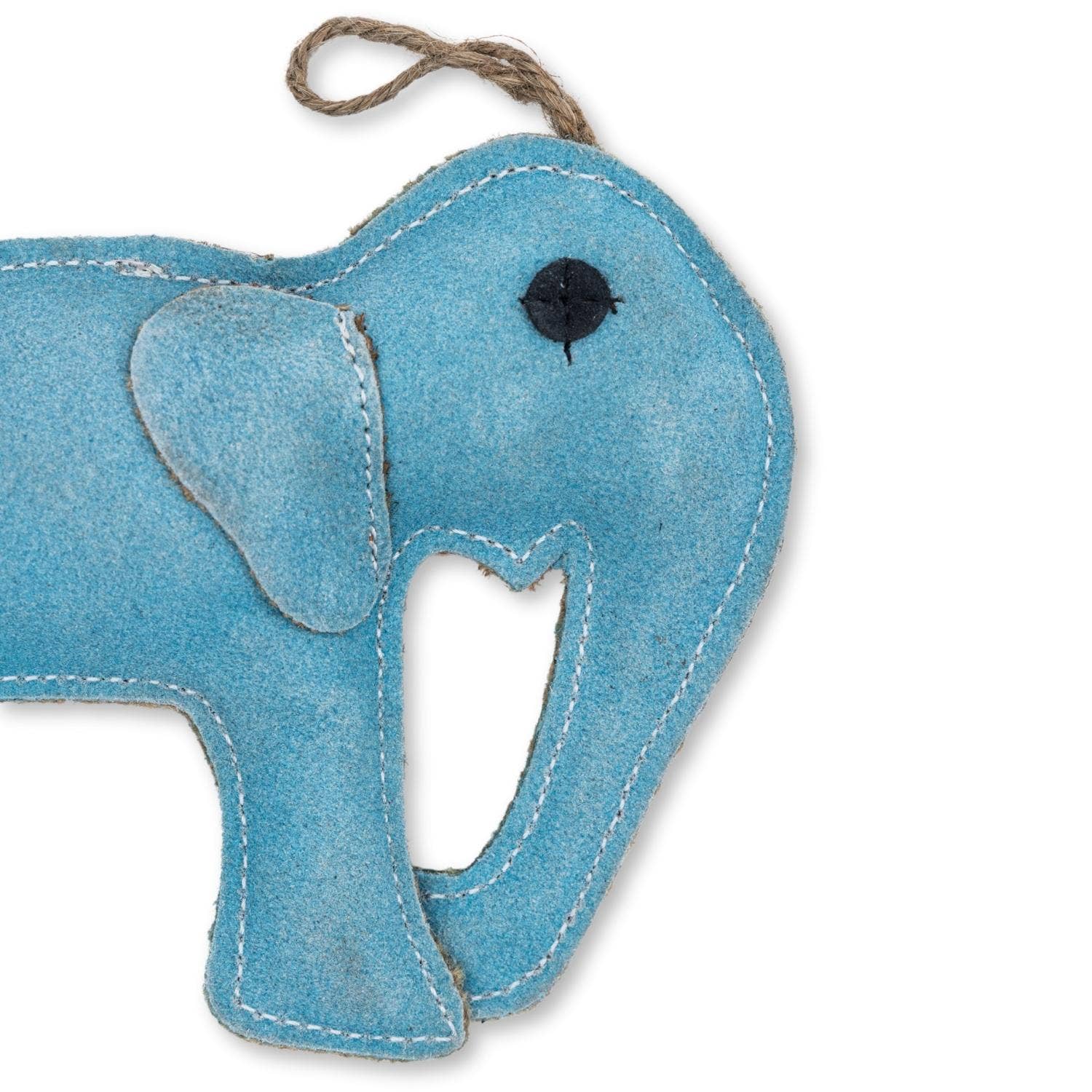 Jojo Modern Pets - Artisan-Crafted Natural Leather Elephant Dog Chew Toy - Happy Hounds Pet Supply