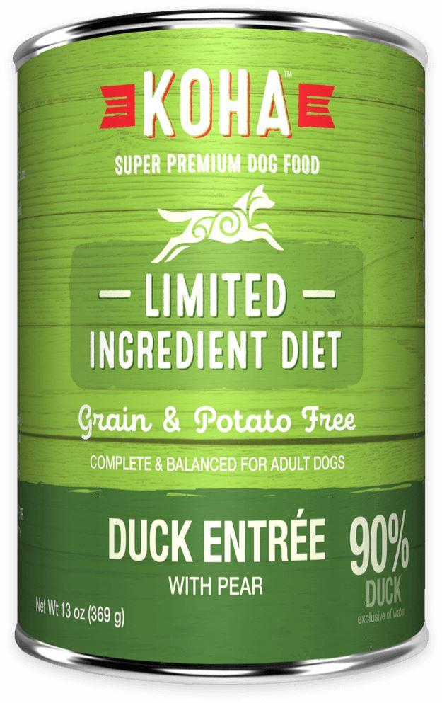 Koha Limited Ingredient Canned Dog Food 13OZ 90% Duck