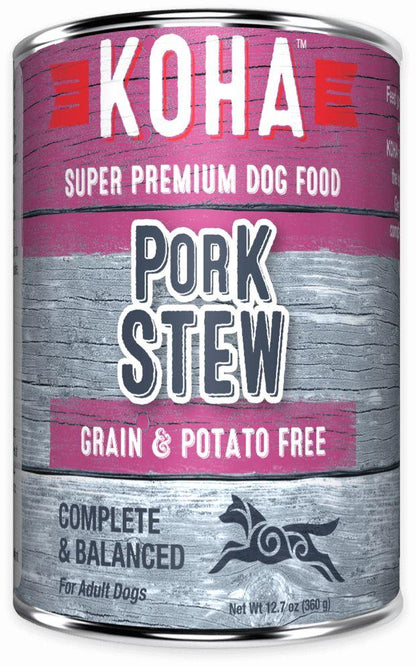 Koha Minimal Ingredient Stews for Dogs Pork 12.7oz
