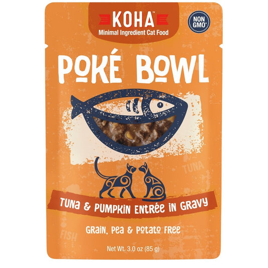 Koha Poke Bowl Cat Food Pouches Tuna & Pumpkin