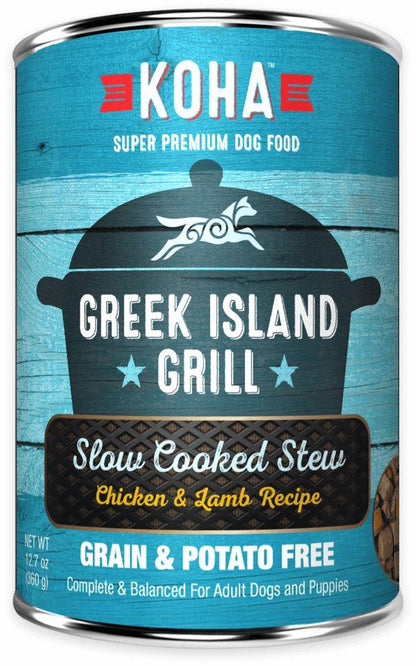 Koha Slow Cooked Stews for Dogs Greek Island Grill 12.7oz