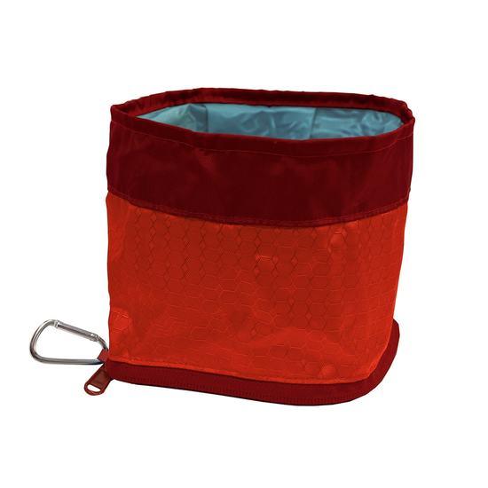 Kurgo Zippy Travel Bowl Barn Red