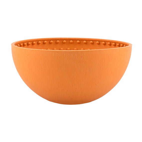 LickiMats and Bowls Wobbler Orange Small