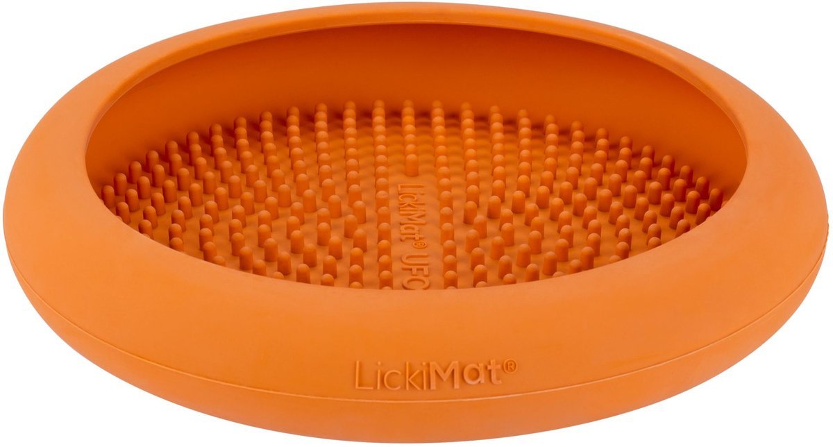 LickiMats and Bowls UFO Orange Small