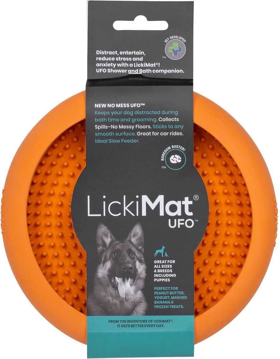 LickiMats and Bowls UFO Orange Small