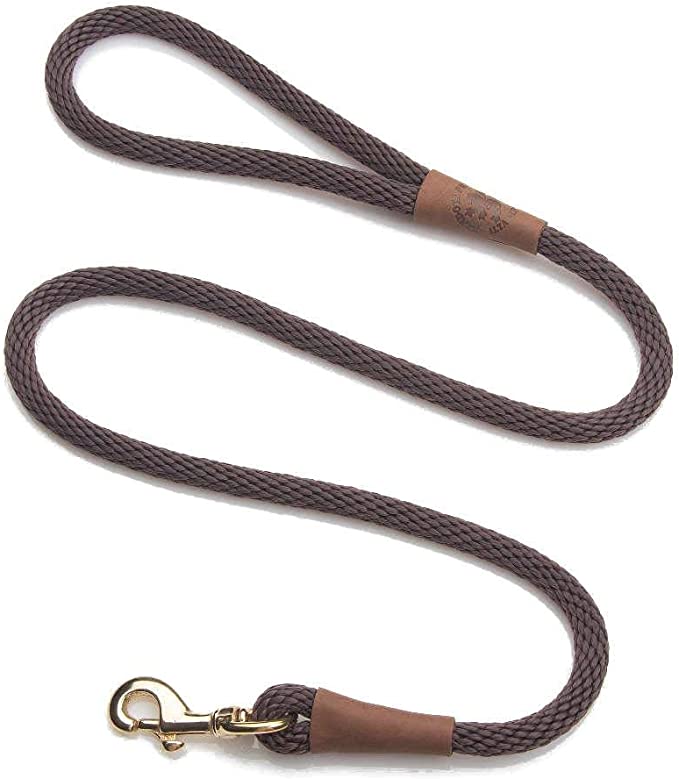 Mendota Snap Leash 6' 1/2" x 6' Dark Brown