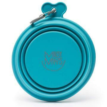 Messy Mutts - Collapsible Bowl 3c blue