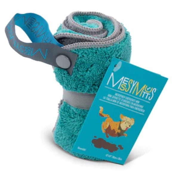 Messy Mutts Dual Sided Emergency Towel Blue