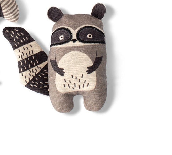 Mini Canvas Dog Toys Raccoon