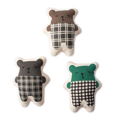 Mini Canvas Dog Toys Bear