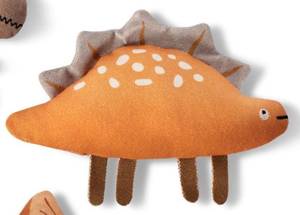 Mini Canvas Dog Toys Stegosaurus