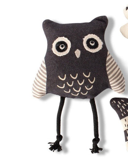 Mini Canvas Dog Toys Owl