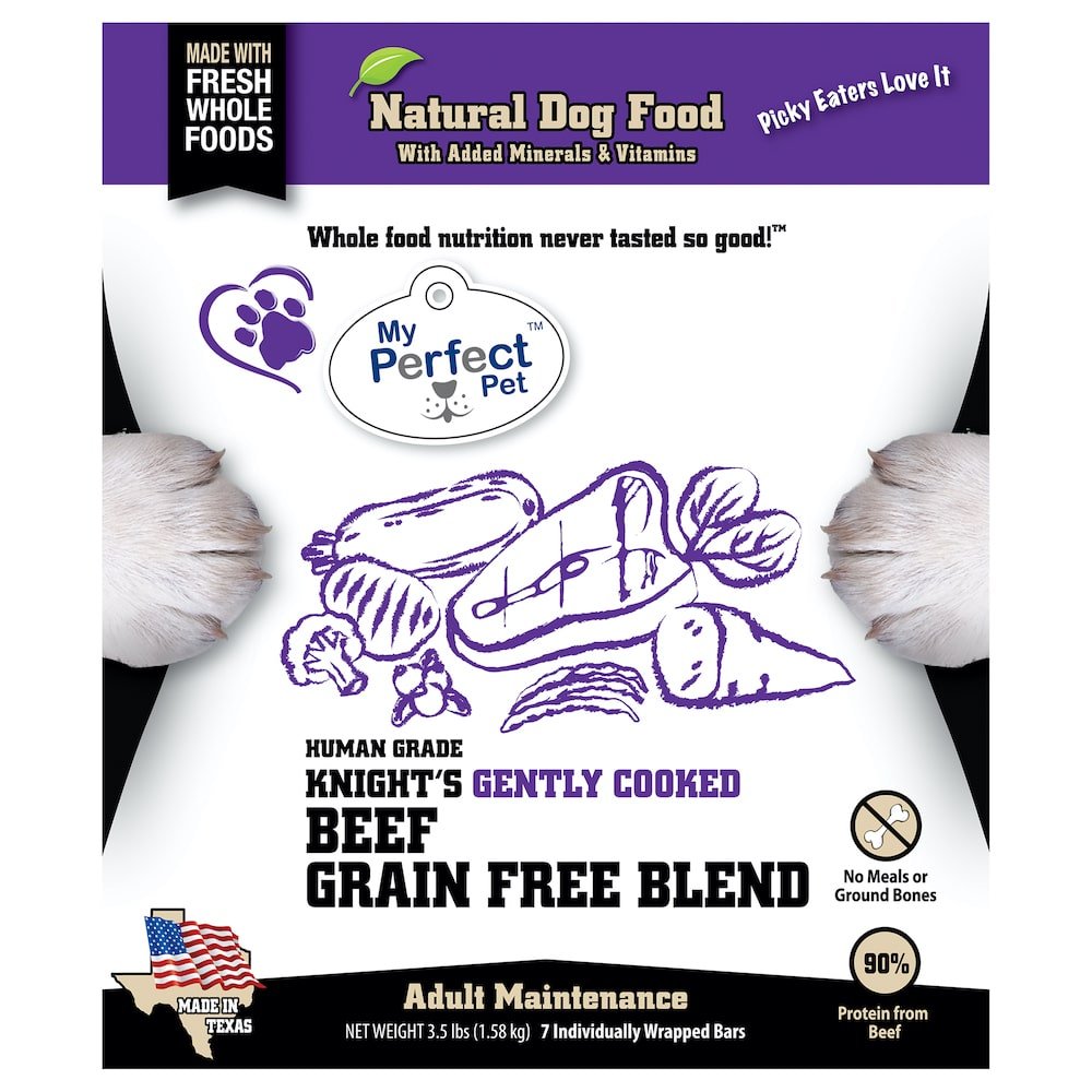 My Perfect Pet Gently Cooked Dog Food Knight's Beef Blend - weight control 3.5lbs
