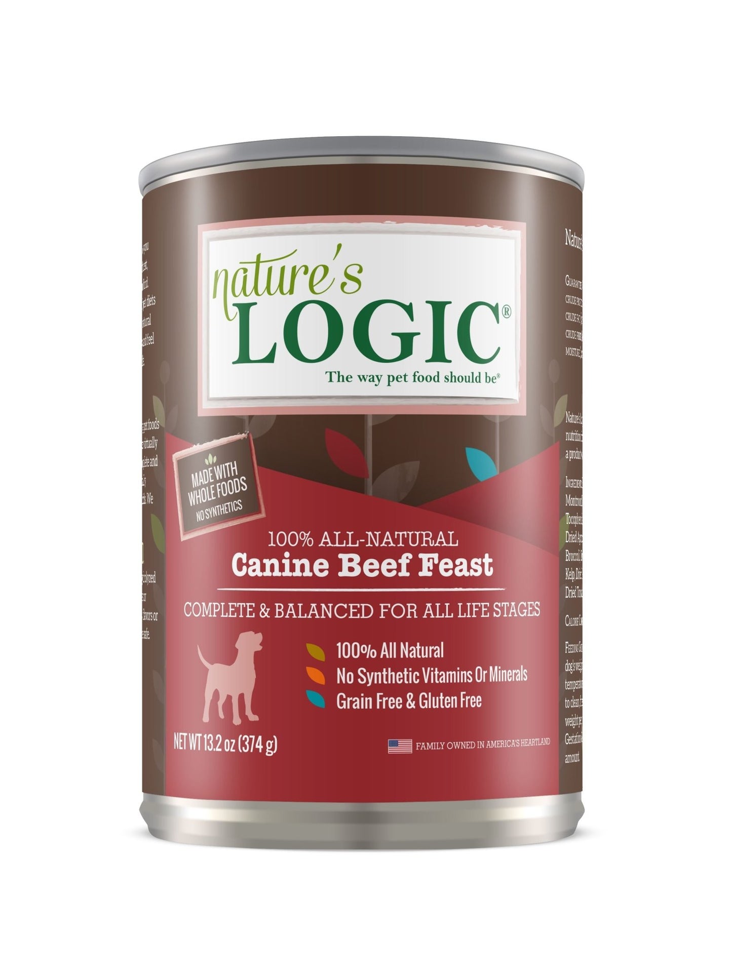 Nature's Logic Canned Dog Food Beef 13.2oz