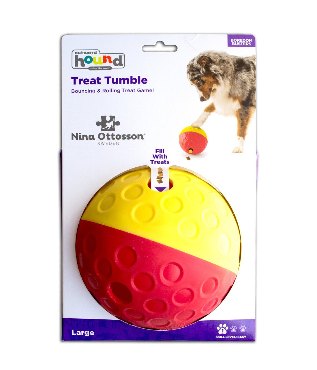 Nina Ottosson Treat Tumble Dispenser Dog Toy - Happy Hounds Pet Supply