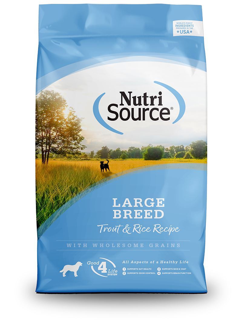 Nutrisource Dry Dog Food Large Breed Trout and Rice