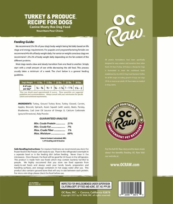OC Raw Frozen Raw Meaty Rox - Happy Hounds Pet Supply