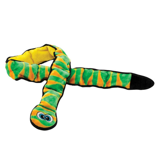 Outward Hound Invincibles Snake Durable Plush Toy Green XXL - Happy Hounds Pet Supply