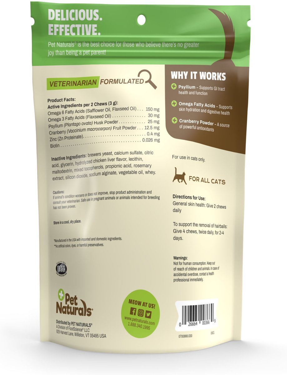 Pet Naturals of Vermont Hairball Chews 30 chews