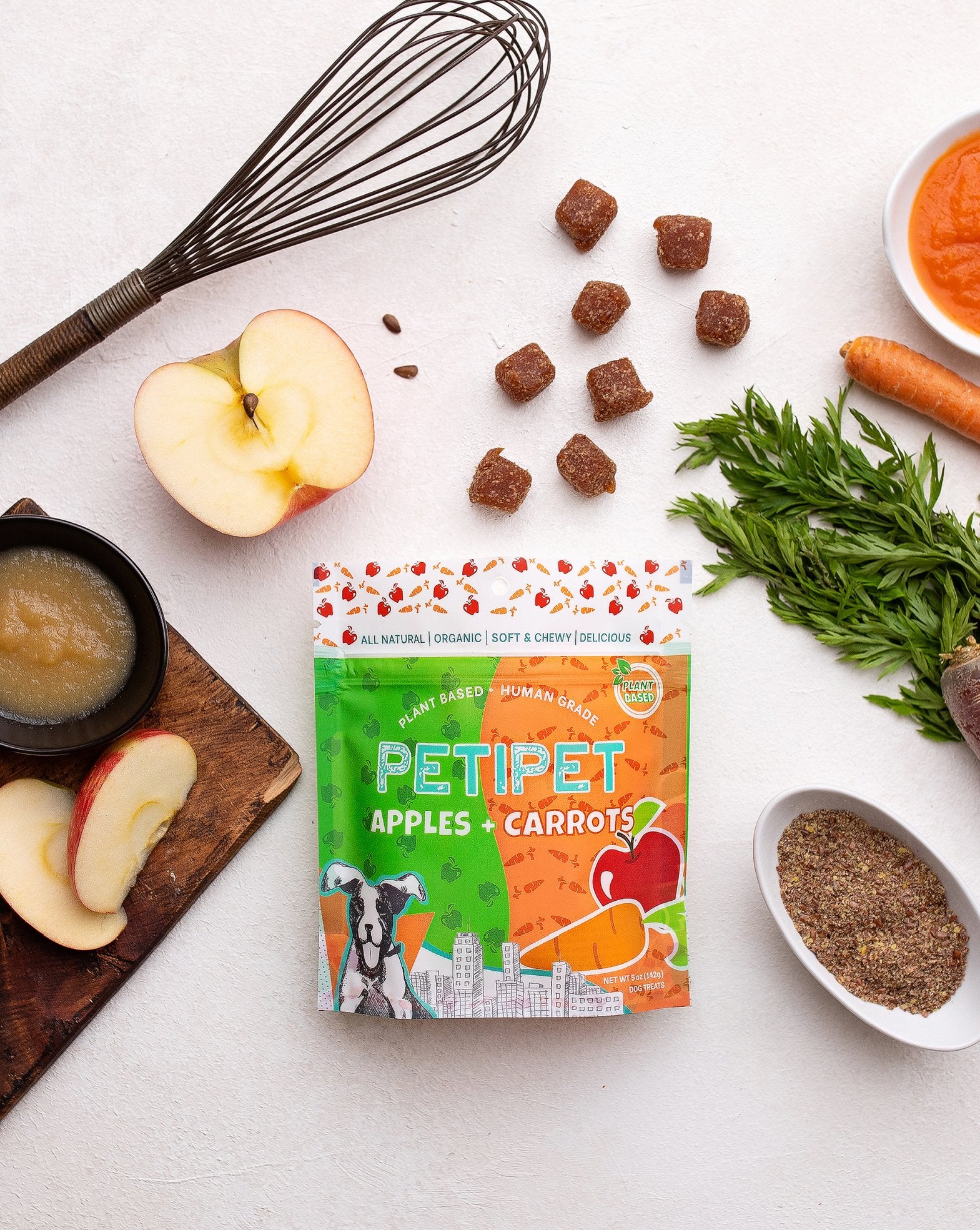 PETIPET Apples + Carrots Chewy Treats