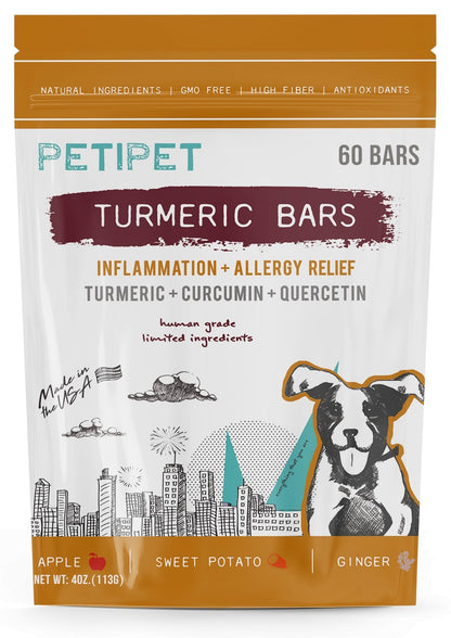 PETIPET Turmeric Bars Inflammation & Allergy Relief