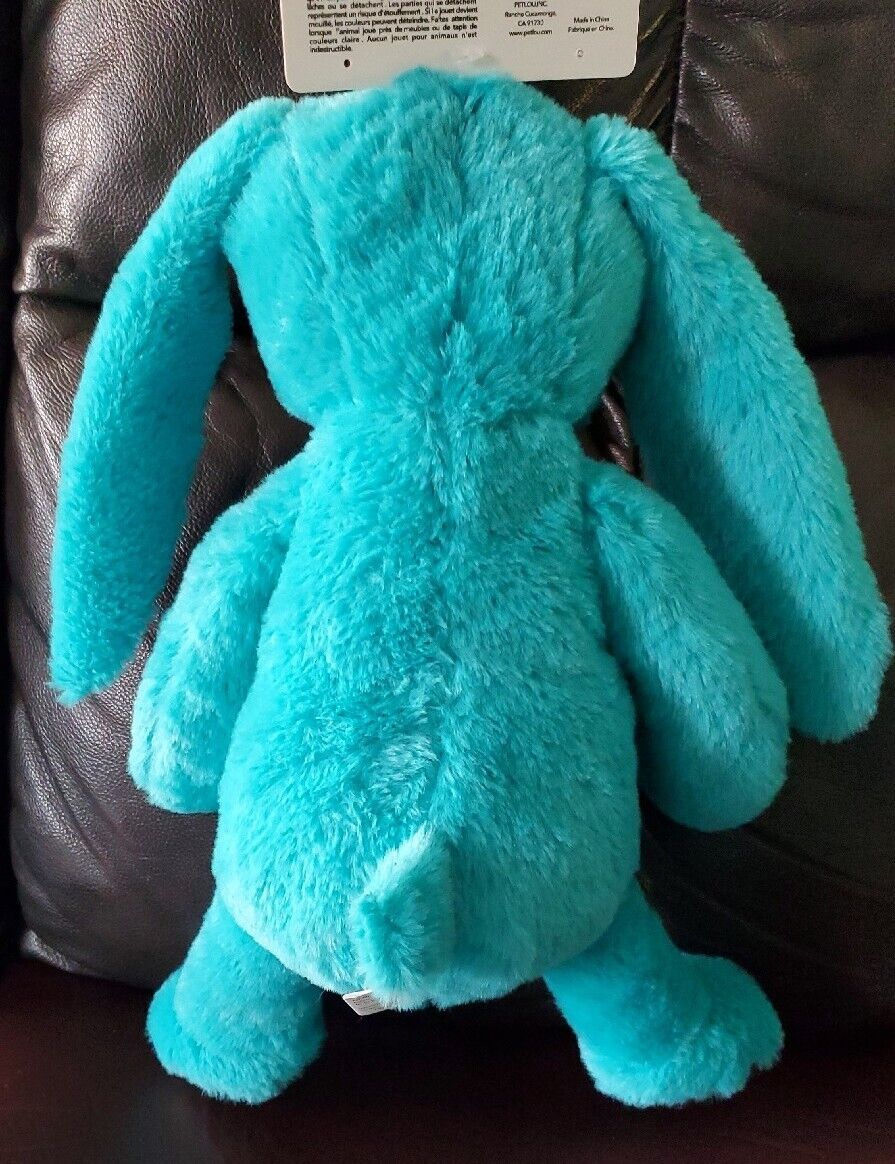 PETLOU, INC. - 15" Plush Rabbit Dog Toy - Tiffany Blue - Happy Hounds Pet Supply