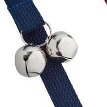 PoochieBells Ding Dong Bells for Dogs Dark Navy Premium Cotton Web