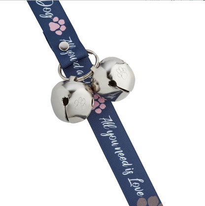 PoochieBells Ding Dong Bells for Dogs Blue- All You Need is Love...